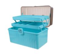 Hemobllo Boîte de Rangement à Remède Grosse Capacité en Plastique Léger Design à Couches, Facile à Ouvrir et Fermer, pour Premiers Soins à Domicile
