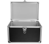 Hemobllo Boîte de Rangement Alliage Aluminium Légère avec Poignée Caisse Outil Robuste et Vide Malle de Rangement Métallique Portable pour Ingénieurs Électriciens et Techniciens