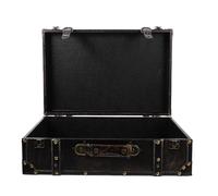 Hemobllo Boîte de Rangement Bois Vintage Grosse Taille Style Rétro, Valise Artistique en Bois Multifonction pour Maison, Coffre au Trésor Décoratif Pratique, Accessoire Portable