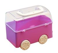 Hemobllo Boîte De Rangement Forme De Voiture Organisateur Multi-fonctionnel Pour Jouets Blocs De Construction Et Petits Objets Avec Poignée Pratique Pour Transport Facile