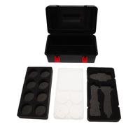 Hemobllo Boîte de Rangement Gyro Plastique avec Poignée et Séparateurs Organisateur Portable pour Toupies de Combat et Lanceurs Mallette de Transport Robuste pour Jouets Garçon Fille