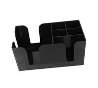 Hemobllo Boîte de Rangement Multifonction Pour Comptoir avec Compartiments Organiseur Chic pour Sachets de Thé Sucre Pailles et Serviettes Rangement Compact et Robuste pour Café et Maison