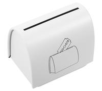 Hemobllo Boîte de Rangement pour Lames de Rasoir Étui de Sécurité Portable pour Élimination et Stockage Design Imprimé Blanc Multifonction pour Salle de Bain Organisée