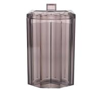 Hemobllo Boîte de Rangement pour Outils de Maquillage en Acrylique Transparent 3 Compartiments 13,7 X 7,6 Cm Porte-cotons-tiges pour Salle de Bain et Voyage Organisateur D'accessoires