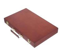 Hemobllo Boîte de Rangement pour Pigments et Pinceaux Mallette de Peinture Portable Légère Compartiments Étui Multifonction pour Artistes et Étudiants