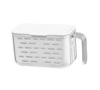 Hemobllo Boîte de Rangement Réfrigérateur Plastique Alimentaire avec Compartiments Séparés et Couvercle Hermétique Boîte à Fruits et Légumes pour Conservation Fraîcheur Organiseur