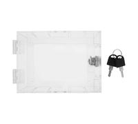 Hemobllo Boîte de Verrouillage de Thermostat Usage Intérieur et Extérieur Protection Renforcée en Acrylique Transparent avec Clé pour Équipement de Régulation de Température