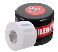 Hemobllo Boîte Distributeur de Bandes en Papier pour Cou de Barbier, Plastique Noir Rouleau Blanc, Accessoire Coiffure Professionnel, Pratique pour Salon et Soins Capillaires