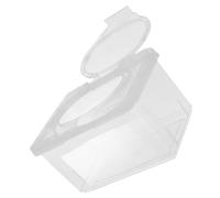 Hemobllo Boîte Lingettes Transparente avec Couvercle Poussière Distributeur Réutilisable Multifonction pour Lingettes Humides et Papiers Rangement Pratique pour Salle de Bain et Chambre