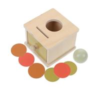 Hemobllo Boîte Montessori pour Balle et Insérer Éducatif Préscolaire pour Garçon Fille Développement Motricité Fine et Permanence de Objet