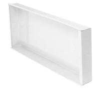 Hemobllo Boîte Pré-encastrée pour Plaque D’éclairage de Sortie de Secours, Base Lumineuse de Remplacement, Plastique Blanc, pour Éclairage D’urgence et Signalisation au Sol