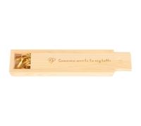 Hemobllo Boîte Souvenir en Bois Beige avec Couvercle pour Test de Grossesse, Rangement Délicat des Premiers Souvenirs Bébé, pour Chambre de Future Maman