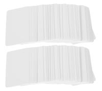 Hemobllo Boîtes de Cartes Vierges Blanches Accessoire de Note Portable à Personnaliser Lot de 3 en Papier Kraft Arrondis pour et Planification