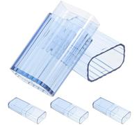 Hemobllo Boîtes de Rangement pour Cotons-tiges en Ps Réutilisables, Lot de 4 Pièces pour Bureau, Organisateur Compact pour Garder les Petits Objets Ordonnés