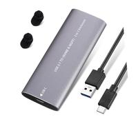 Hemobllo Boîtier Disque Dur SSD Externe USB 3.1 Type-c Portable Léger Aluminium pour PC Ordinateur Portable Transfert Haute Vitesse Vidéo Photo