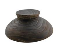 Hemobllo Bol à Fruits Massif Vintage Pied Plateau de Rangement Fonctionnel pour Fruits et Snacks Support Décoratif pour Cuisine Salle à Manger Plateau Naturel avec Motif Accessoire Élégant