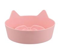 Hemobllo Bol Anti-Glisse pour Chat Oreille Mignonne Bol à Alimentation Lente Plastique Gamelle pour Petits Chiens Et Chats Design Et Amusant pour Prévenir Les Problèmes De Digestion