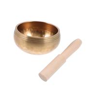 Hemobllo Bol Chantant Bouddhiste avec Bois Bol Guérisseur pour Relaxation Sommeil Amélioré et Pratique Zen Ensemble Complet Yoga et