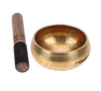 Hemobllo Bol Chantant Bouddhiste Multifonction Cuivre avec Set de Portable pour Yoga Thérapie Sonore et Décoration Spirituelle