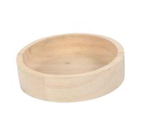 Hemobllo Bol d'alimentation en Bois pour Hamster Et Chinchilla, Bol De Nourriture en Chêne Massif, Petit Format, Lave-Vaisselle, Accessoire pour Petits Rongeurs
