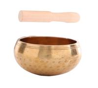Hemobllo Bol de avec Baguette Ensemble Bol Chantant Tibétain pour Relaxation Yoga et Pratique Bouddhiste Portable et