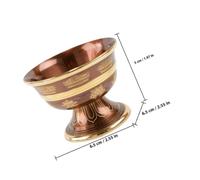 Hemobllo Bol Petit Format Bol Bouddhiste pour et Rituel Spirituel Coupe Eau Sainte Polie Accessoire Zen pour Temple et Décoration Intérieure