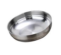 Hemobllo Bol Sauce Inox Rond pour Apéritifs et Sauces Plat à Trempette Résistant Chaud Froid Acide Adapté Maison et Restauration Réutilisable