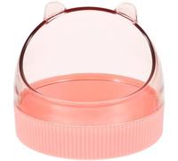Hemobllo Bol Transparent Accessoire Facile à Laver en Acrylique Rose pour Hamster pour Nourriture et Eau, pour Cage de Rat et Hamster à Usage Domestique