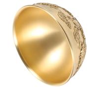 Hemobllo Bol Trésor Cuivre avec Motif Dragon Bassine Chinoise Décorative pour Bureau et Maison Résistante et Légère Symbole de Chance Feng Shui pour Richesse et Compacte pour Fête Du