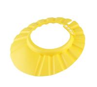 Hemobllo Bonnet de Bain Bébé Jaune Réglable en Résine Eva Ultra-léger et Solide Boutons Pression en Plastique pour Bain Facile à Porter