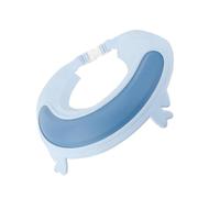 Hemobllo Bonnet de Shampoing Imperméable Bébé en Silicone Bleu à Motif Dessin Animé Élan, Protection Oreilles et Yeux, Bain Sécurisé Garçon et Filles, Léger et Confortable,