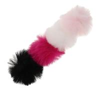 Hemobllo Bonnettes Anti-Vent pour Micro Cravate 4 Pièces Housse en Mousse Multicolore Noir Blanc Rose Pâle Protection Coupe-Vent pour Captation Audio en Extérieur