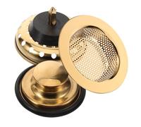 Hemobllo Bouchon Évier Cuisine Inox avec Filtre Panier Anti-cheveux Set et Facile à Installer Couvre Drain pour Évier de Cuisine et Lavabo Protection Anti-obstruction et Maintien Propreté