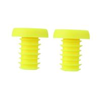 Hemobllo Bouchons de Guidon Colorés pour Vélo Embouts de Poignées Robustesse Améliorée Kit Jaune Accessoires Bar End Caps et Esthétique
