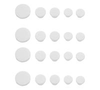 Hemobllo Bouchons en Silicone Étanchéité et Poivre 50 Pièces, pour Sel Bouchon de Bouteille, 10/12/13/15/16mm, Blanc Propre et Sécurisée pour Tubes et Poivrière