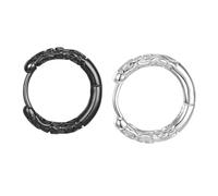 Hemobllo Boucle Oreille Style Punk Rond Pour Homme Simple Et Résistant Adapté Aux Ados Pour Fêtes Et Soirées