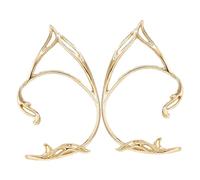 Hemobllo Boucles D'oreilles Manchettes Géométriques Féeriques En Alliage Doré Léger Pour Femmes Boucles D'oreilles Enveloppantes Sans Piercing Élégantes Usage Quotidien