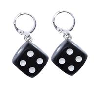Hemobllo Boucles Doreilles Pendantes Dés Bijoux Stéréoscopiques pour Femmes Style Cartoon Original Mode pour Fêtes et