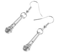 Hemobllo Boucles Oreilles Pendantes Micro Casque Métal pour Femmes et Accessoires Créatifs pour Amateurs de Musique et Concerts