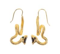 Hemobllo Boucles Oreilles Serpent Pendantes Style Vintage Alliage de Zinc Œil Vert Bijoux Zodiaque Costume Halloween