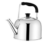 Hemobllo Bouilloire Inoxydable Sifflante Haute Capacité Acier Épais pour Gaz et Induction Chauffe Rapide pour Thé Café et Vin Chaud Ustensile de Cuisine Pratique