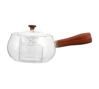 Hemobllo Bouilloire Verre pour Thé avec Poignée Latérale Portable Pratique et Infuseur pour Maison et Bureau