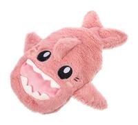 Hemobllo Bouillotte à Eau Chaude 1000ml en Pvc Housse Peluche Requin, Épaisse et Déhoussable, pour Soulager Douleurs Musculaires et Froid en Hiver