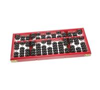 Hemobllo Boulier Bois Colonnes Perles Portable Décoratif Chinois Éducatif pour Garçon Fille Pratique et