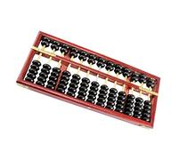 Hemobllo Boulier Bois Perles Vintage Arithmétique Traditionnel pour Adultes Apprentissage Compter Élèves Comptage Robuste Portable