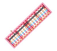 Hemobllo Boulier Plastique Rangées Perles pour Garçon Fille Éducatif Mathématique Vintage Chinois Cadre de Calcul pour Apprentissage Précoce et Développement Motricité Fine