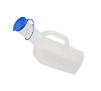Hemobllo Bouteille D’urinoir en Plastique 1000ml Bouchon Grosse Capacité Flacon Urinaire Gradué Portable pour Personnes Âgées Nuit Hospitalier Usage Quotidien Homme Adulte