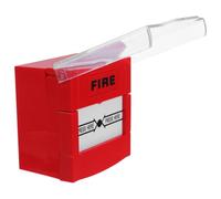 Hemobllo Bouton D'alarme Incendie Manuel Réarmable Rouge Double Lame, Bouton-Poussoir D'appel d'urgence pour Personnes Âgées, Panneau D'alarme d'urgence Réinitialisation Manuelle,