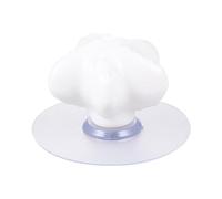 Hemobllo Bouton de Meuble en Céramique Forme Étoile de Mer, Blanc | Fixation par Ventouse Réutilisable, sans Perçage, pour Toilettes, Carrelage, Chambre, Boutique, Décoration