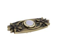 Hemobllo Bouton De Porte Rétro avec Lumière Remplacement Filaire Décoratif pour Carillon Mural Compatible Plupart des Systèmes De Sonnette pour Maison Et Bureau